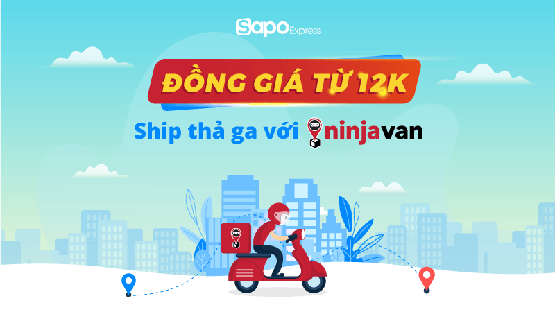 Sapo - NinjaVan đồng hành cùng chủ shop mùa Covid: Ưu đãi giá ship rẻ bất ngờ