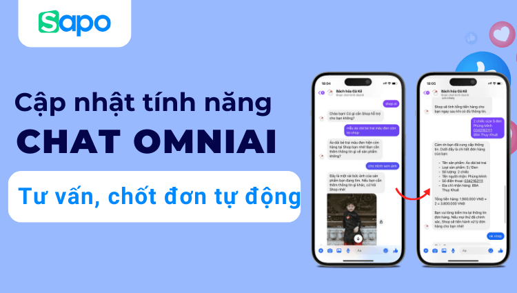 Chat OmniAI - Công cụ tư vấn, chốt đơn tự động hữu ích cho nhà bán hàng trên Facebook & Shopee