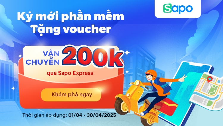 Tặng đến 200K vào tài khoản vận chuyển Sapo Express