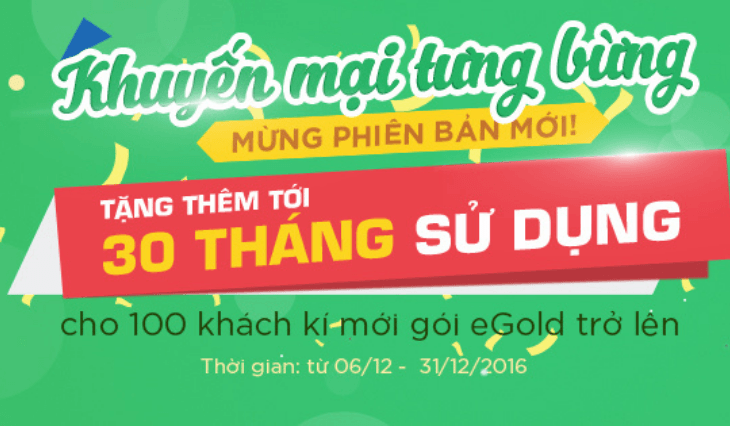 Tặng đến 30 tháng sử dụng miễn phí phiên bản mới Sapo 2.0