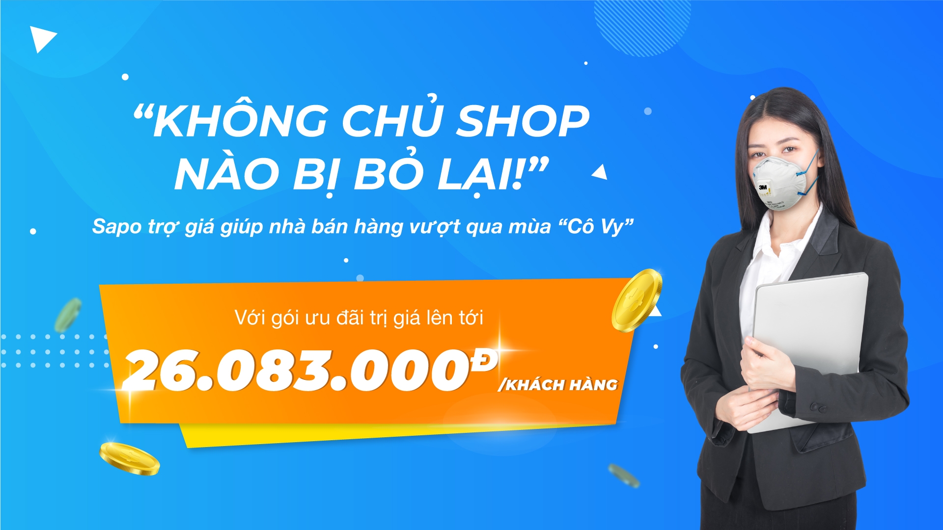 Sapo trợ giá giúp nhà bán hàng vượt qua mùa “Cô Vy”