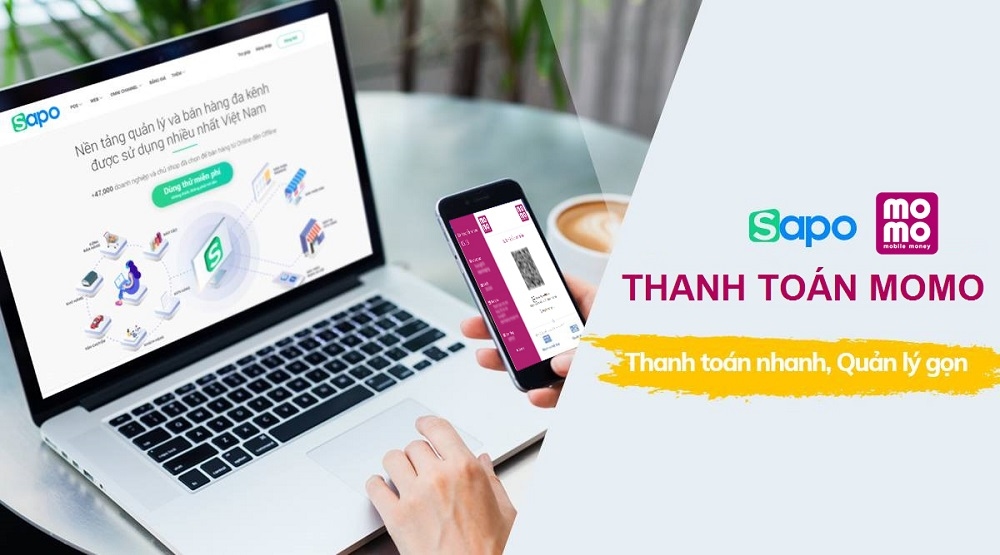 Sapo Web tích hợp thanh toán ví điện tử MOMO - Thanh toán nhanh hơn, an toàn hơn