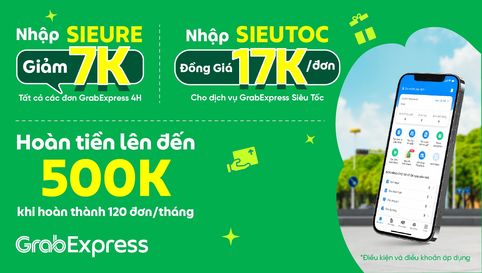 Giao hàng hết sảy: Đồng giá 17k/đơn qua Grab trên Sapo 