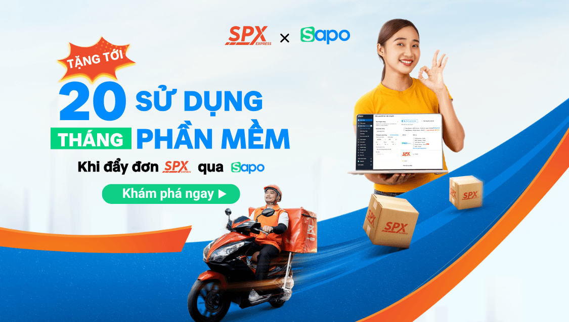 Ưu đãi hot cuối năm: Tăng thêm tới 20 tháng phần mềm Sapo khi lên đơn cùng SPX