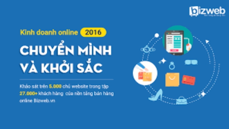 Bizweb công bố kết quả khảo sát tình hình kinh doanh online 2016