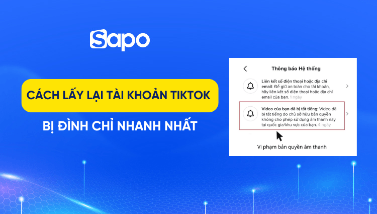 Cách lấy lại tài khoản TikTok bị đình chỉ, cấm vĩnh viễn nhanh nhất