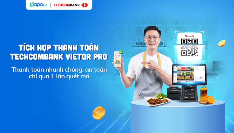 [Sapo FnB] Tích hợp thanh toán Techcombank VietQR Pro