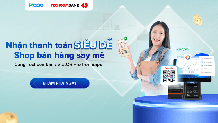 Chính thức kết nối Techcombank VietQR Pro trên Sapo