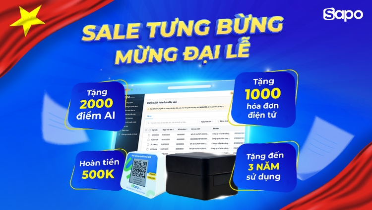 ĐÓN THU SANG - NGÀN ƯU ĐÃI: Sapo tặng đến 3 năm sử dụng phần mềm