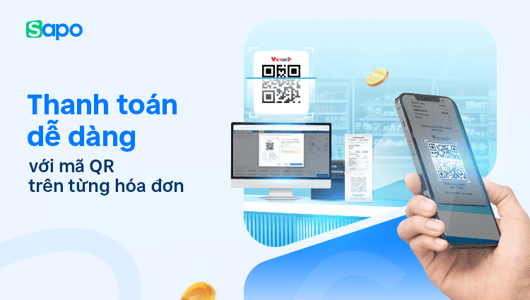 Thiết lập mẫu in hóa đơn cùng mã QR thanh toán