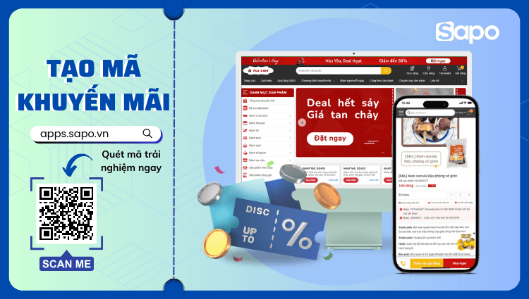 Thu hút khách hàng nhanh chóng với App Tạo mã khuyến mãi