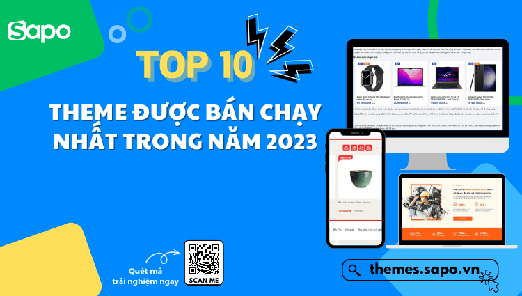 Top 10 theme bán chạy nhất trong năm 2023 