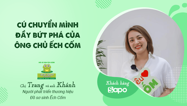 Cú chuyển mình đầy bứt phá của ông chủ Ếch Cốm từ kinh doanh phở đến 12 chi nhánh đồ sơ sinh khắp cả nước