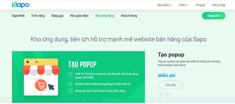 10 lợi ích nổi bật khi sử dụng website Sapo Web