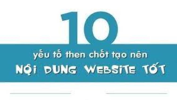 [Infographic] 10 yếu tố then chốt tạo nên một nội dung website “chất”