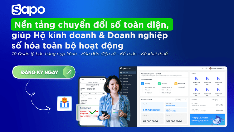 Ưu đãi đặc biệt khi sở hữu trọn bộ giải pháp Sapo dành cho hộ kinh doanh và doanh nghiệp