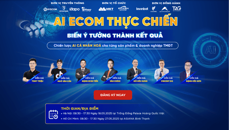 Siêu sự kiện "AI Ecom thực chiến - Biến ý tưởng thành kết quả"