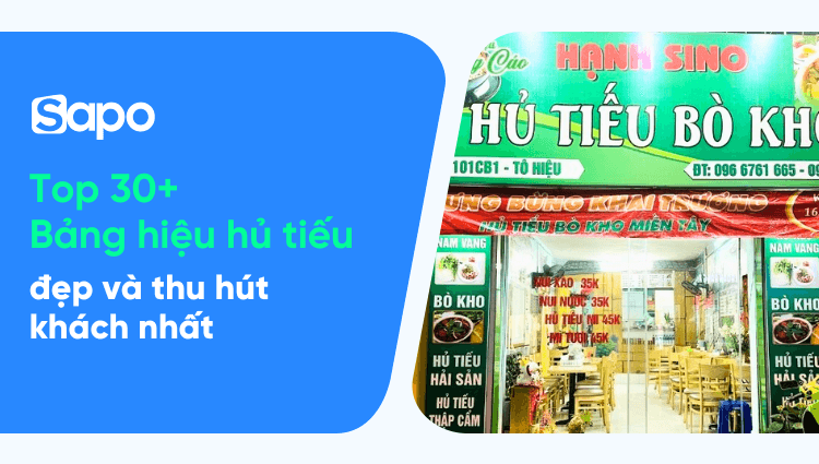 Top 30+ bảng hiệu hủ tiếu đẹp và thu hút khách nhất 2025