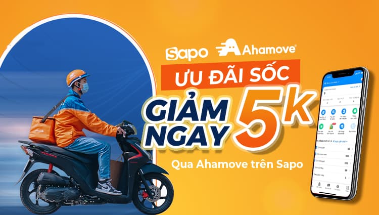 Ưu đãi sốc - Giảm ngay 5k khi tạo đơn Ahamove trên Sapo
