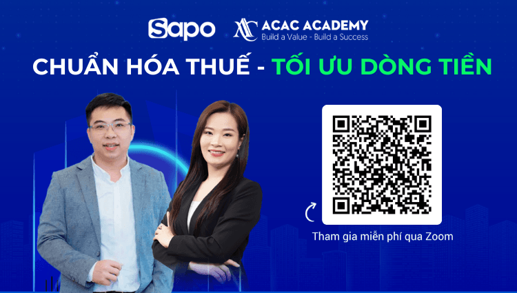 [Sapo x ACAC Academy] Webinar "Chuẩn hóa thuế - Tối ưu dòng tiền"