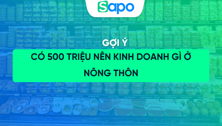 Có 500 triệu nên kinh doanh gì ở nông thôn? Gợi ý mô hình kinh doanh sinh lời 2025