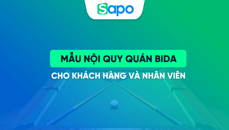 Mẫu nội quy quán bida cho khách hàng và nhân viên