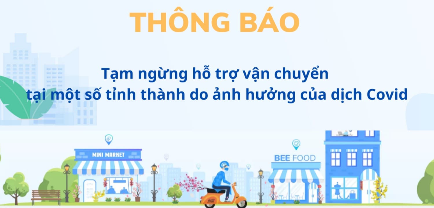 Sapo Express: Thông báo tạm ngừng hỗ trợ vận chuyển tại một số tuyến do ảnh hưởng dịch Covid