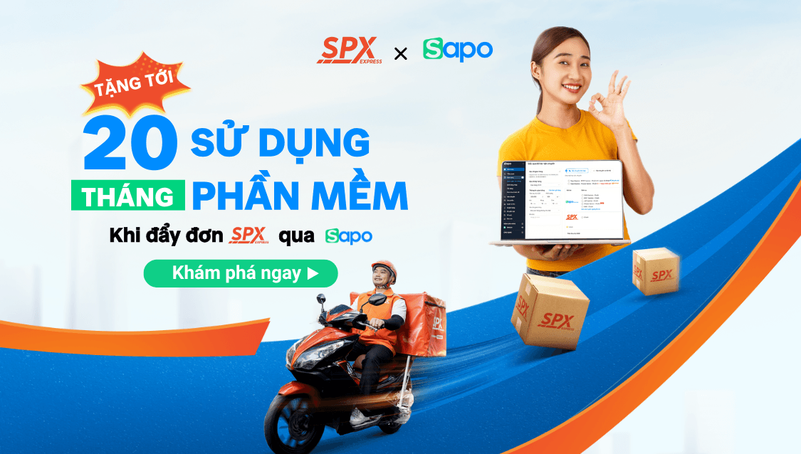 Ưu đãi hot cuối năm: Tăng thêm tới 20 tháng phần mềm Sapo khi lên đơn cùng SPX