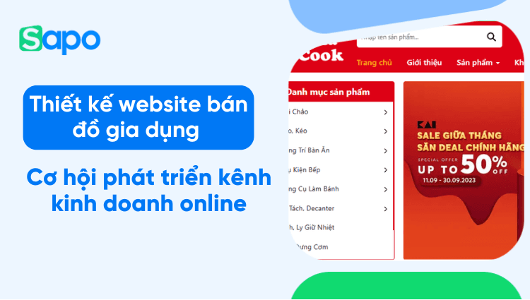 Thiết kế website bán đồ gia dụng - Cơ hội phát triển kênh kinh doanh online