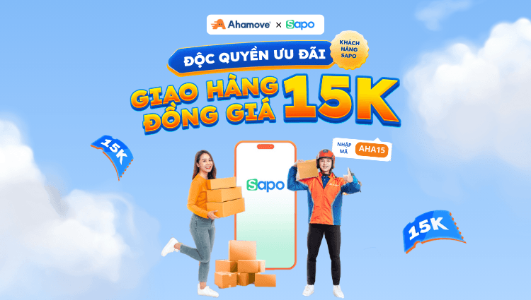 Mừng sinh nhật Ahamove: Ưu đãi đồng giá 15K cực hời dành cho khách hàng Sapo