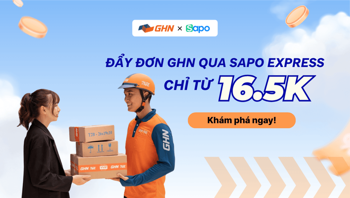 GHN ra mắt bảng giá mới - Đẩy đơn qua Sapo Express chỉ từ 16.5K