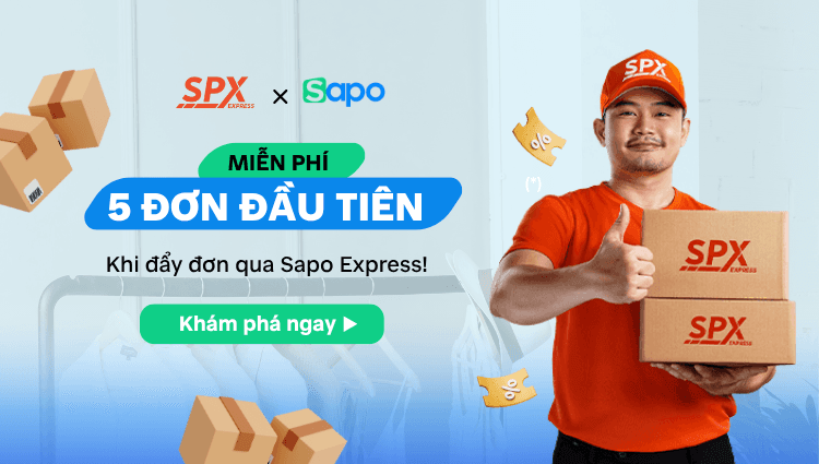 Miễn phí 5 đơn hàng đầu tiên khi tạo đơn qua SPX trên Sapo Express
