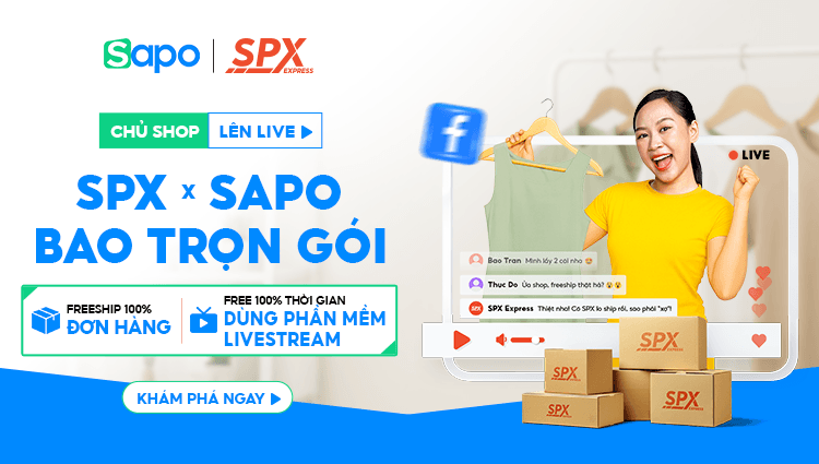 [Độc quyền] Miễn phí sử dụng phần mềm livestream  Sapo & freeship 100% đơn hàng