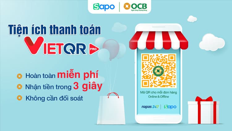 Những tiện ích khi thanh toán VietQR Pro trên Sapo