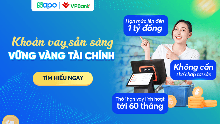 VPBank tung gói vay tín chấp ưu đãi 1 tỷ đồng cho các nhà bán hàng Sapo