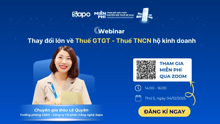 Sapo tổ chức chuỗi Webinar: “Gỡ rối Thuế cùng chuyên gia”