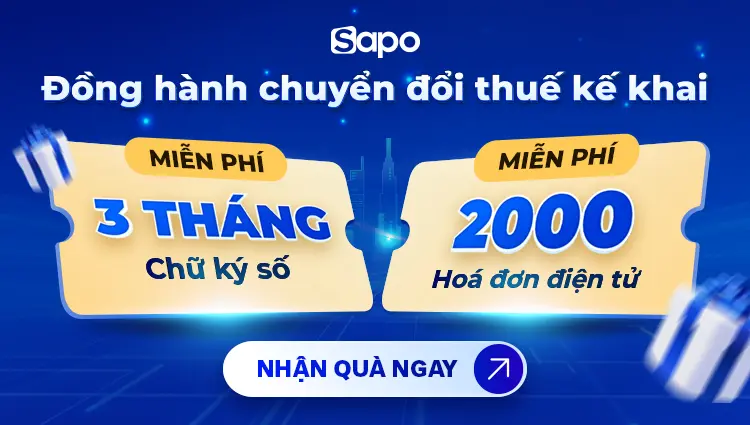 Sapo tặng 2.000 hóa đơn điện tử và 3 tháng chữ ký số cho khách hàng