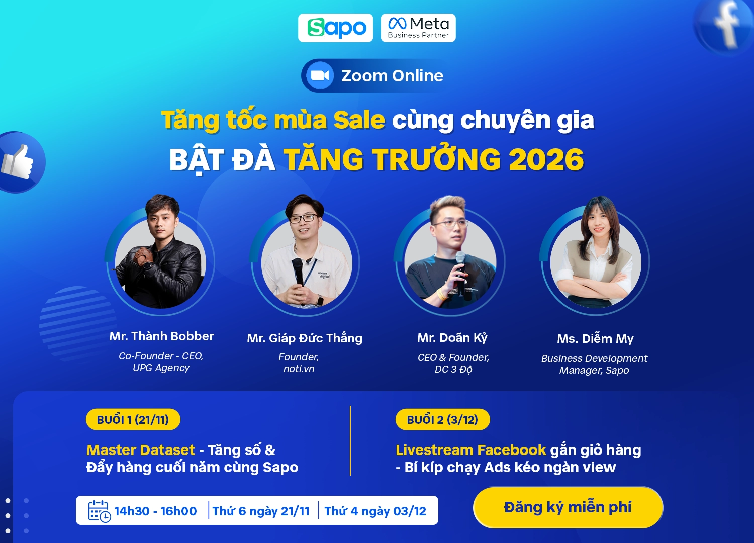 Chuỗi Webinar: Tăng tốc mùa Sales cùng chuyên gia - Bật đà tăng trưởng 2026