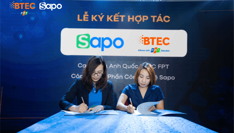 Lễ ký kết hợp tác Phát triển nguồn nhân lực Công ty Sapo và BTEC FPT