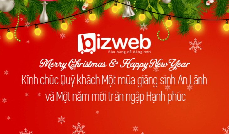Bizweb gửi lời chúc tới Quý khách hàng nhân dịp Giáng sinh và Năm mới 2015