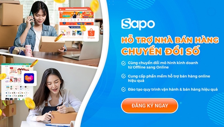 Sapo hỗ trợ gói chuyển đổi số cho chủ shop bán hàng offline