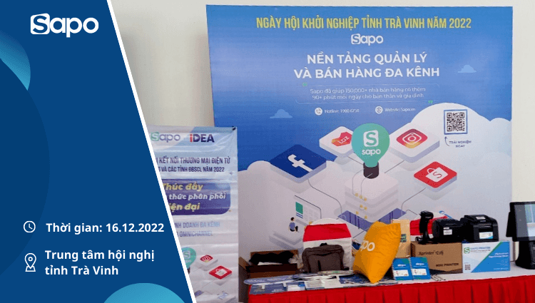 Sapo tham gia chia sẻ tại Ngày hội khởi nghiệp tỉnh Trà Vinh năm 2022