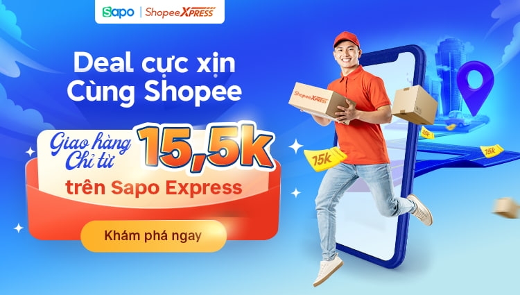 Deal cực xịn cùng Shopee: Giao hàng chỉ từ 15.5k trên Sapo Express