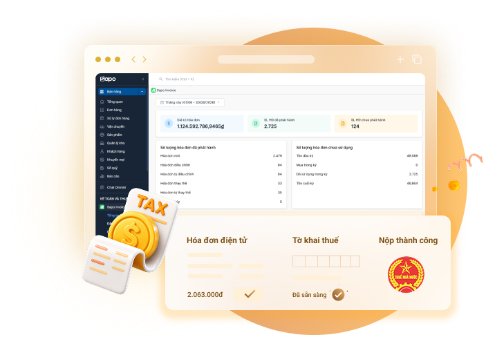 Sapo Enterprise đáp ứng nhu cầu xuất hóa đơn điện tử và tuân thủ thuế toàn chuỗi